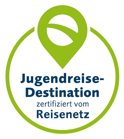 Siegel Jugendreise-Destination, zertifiziert vom Reisenetz